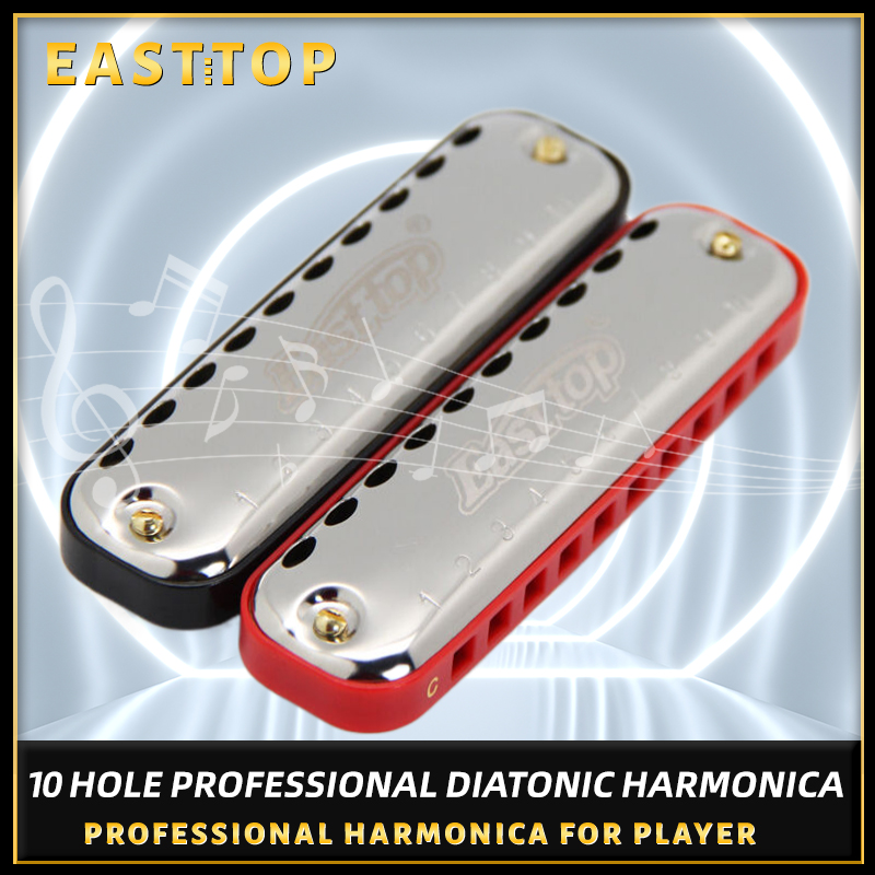 Harmonica 10 Hole - EASTTOP гармоника блюз Харп Ключ C