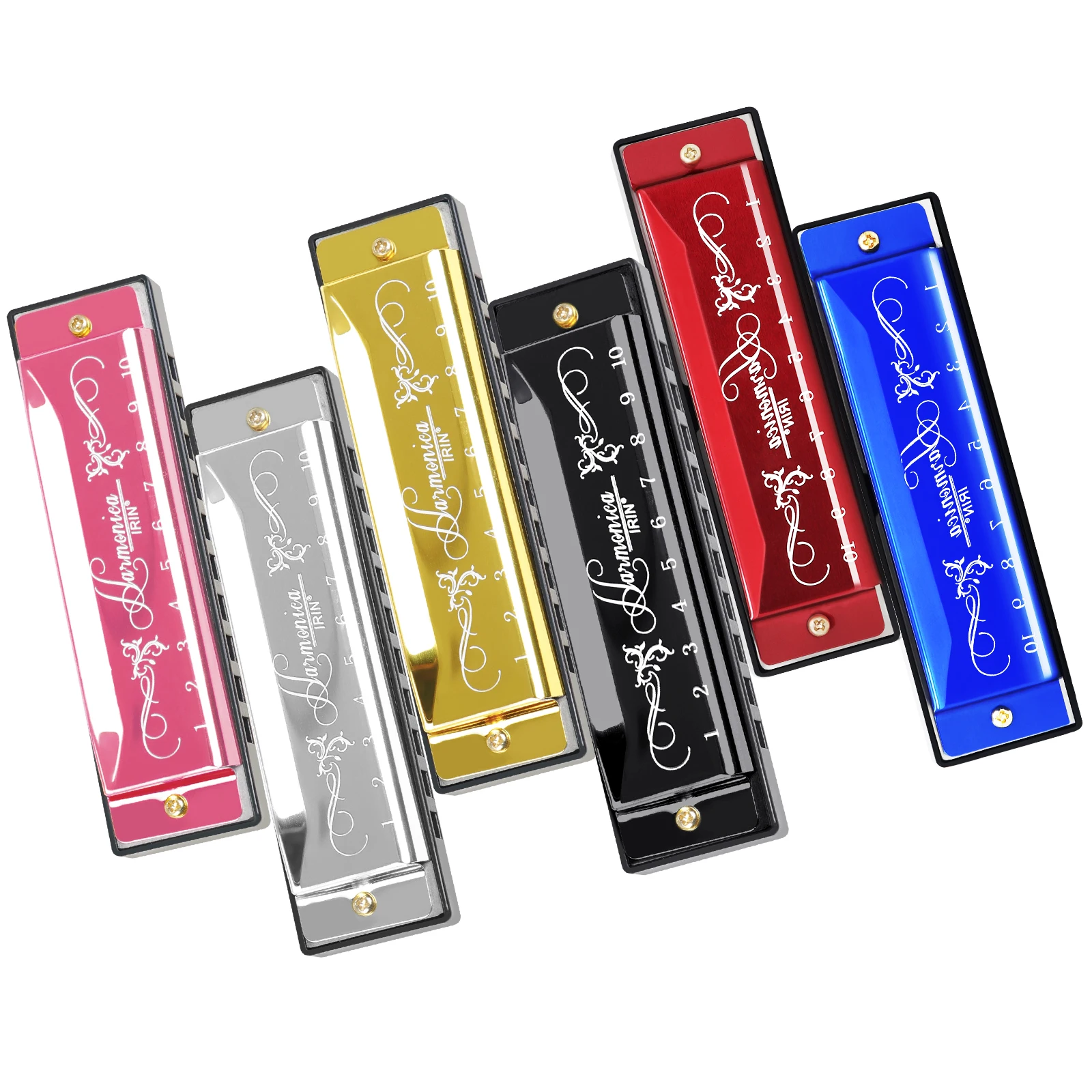 Harmonica 10 Hole - IRIN 10-луночная губная гармошка, 20 тонов,