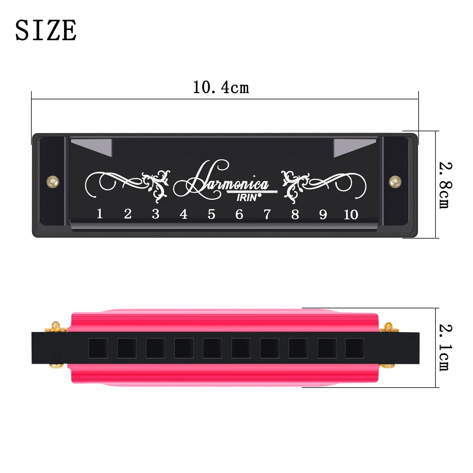 IRIN 10-луночная губная гармош – обзор и цена Harmonica 10 Hole