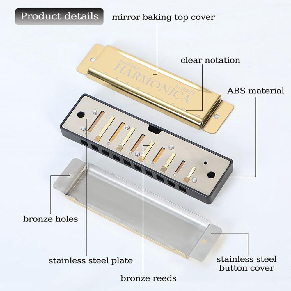 Губная гармошка с 10 отверстия – обзор и цена Harmonica 10 Hole